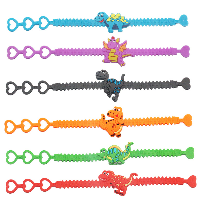 12 Pieces Pack Silicone Hand Straps Dinosaur - Low Prices & Reviews at Our Store