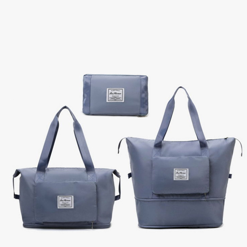 Large Capacity Folding Travel Bag, Foldable Travel Duffel Bag, Dry and Wet  Separation Sports Portable Shoulder Bag, Travel Lightweight Waterproof