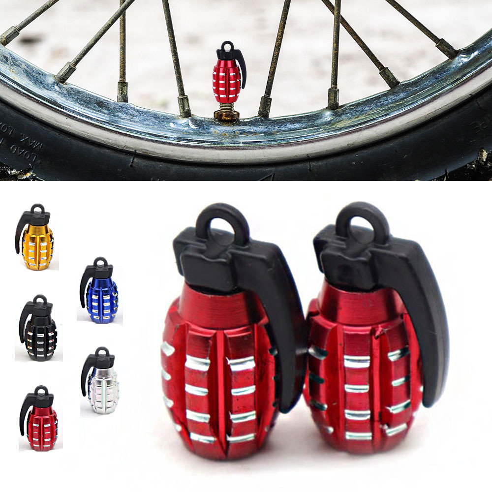 Motorcycles Tire Valve Cap Grenade Valves Nozzles Car Bike Valve Stem