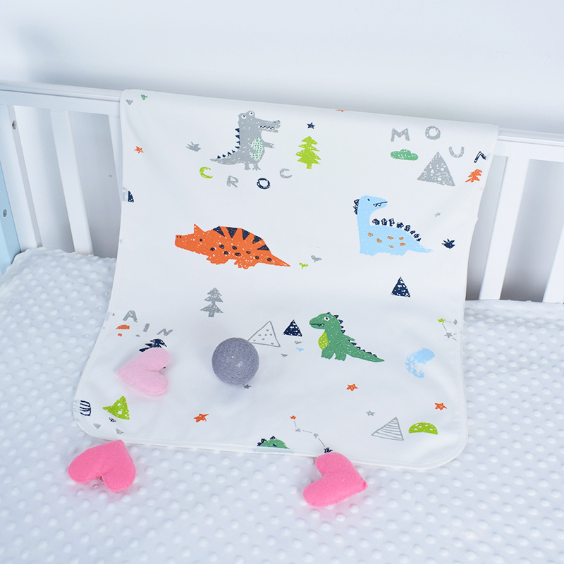 1 PC Baby Changing Pad - Carton Dinosaur Waterproof Portable Multifunction Mat - 19.6x27.5in (50x70cm) - Perfect for Diapering!