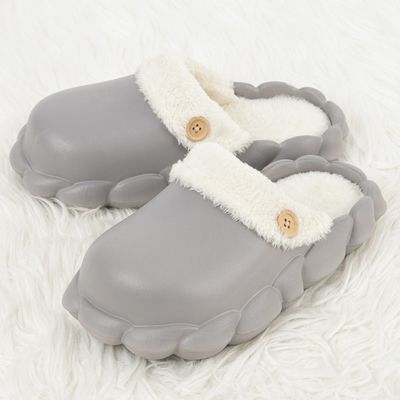 2022 Autumn Winter New Men's Removable And Washable Plush Slippers Home Shoes