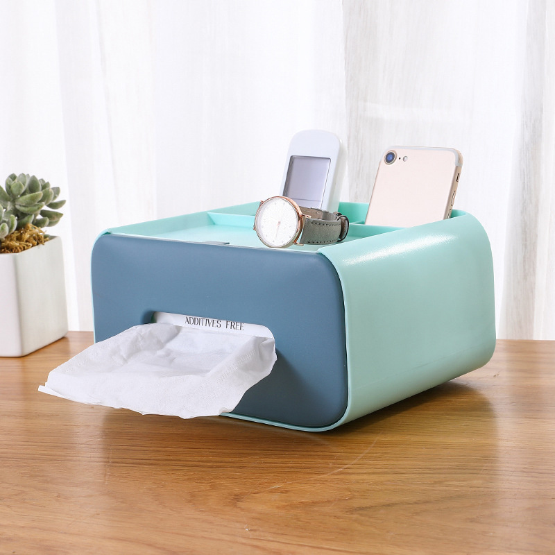 Creative Household Tissue Box, Living Room Cosmetic Storage Box, Desk  Organizer