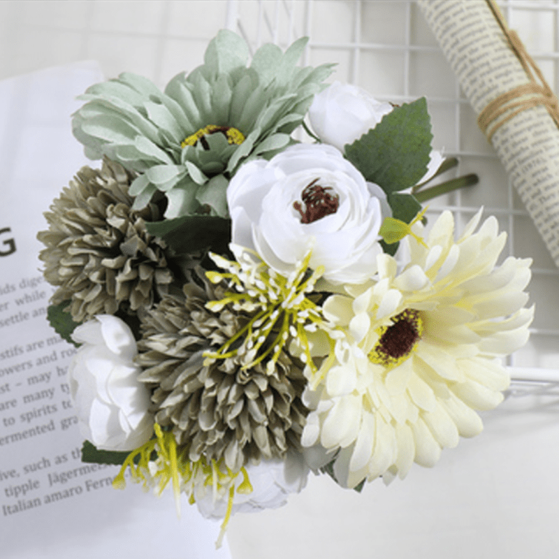 Artificial Flower Bouquet Perfect For Weddings Home Decor - Temu