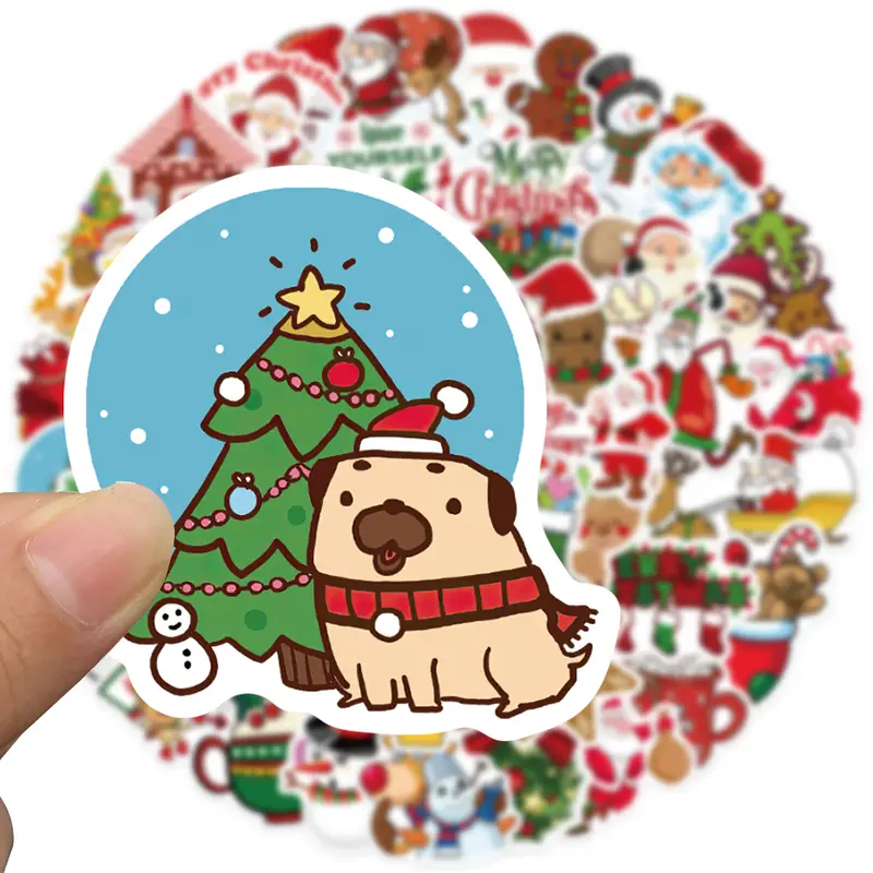 Christmas Stickers: Santa Claus Gifts For Diy Decoration - Temu