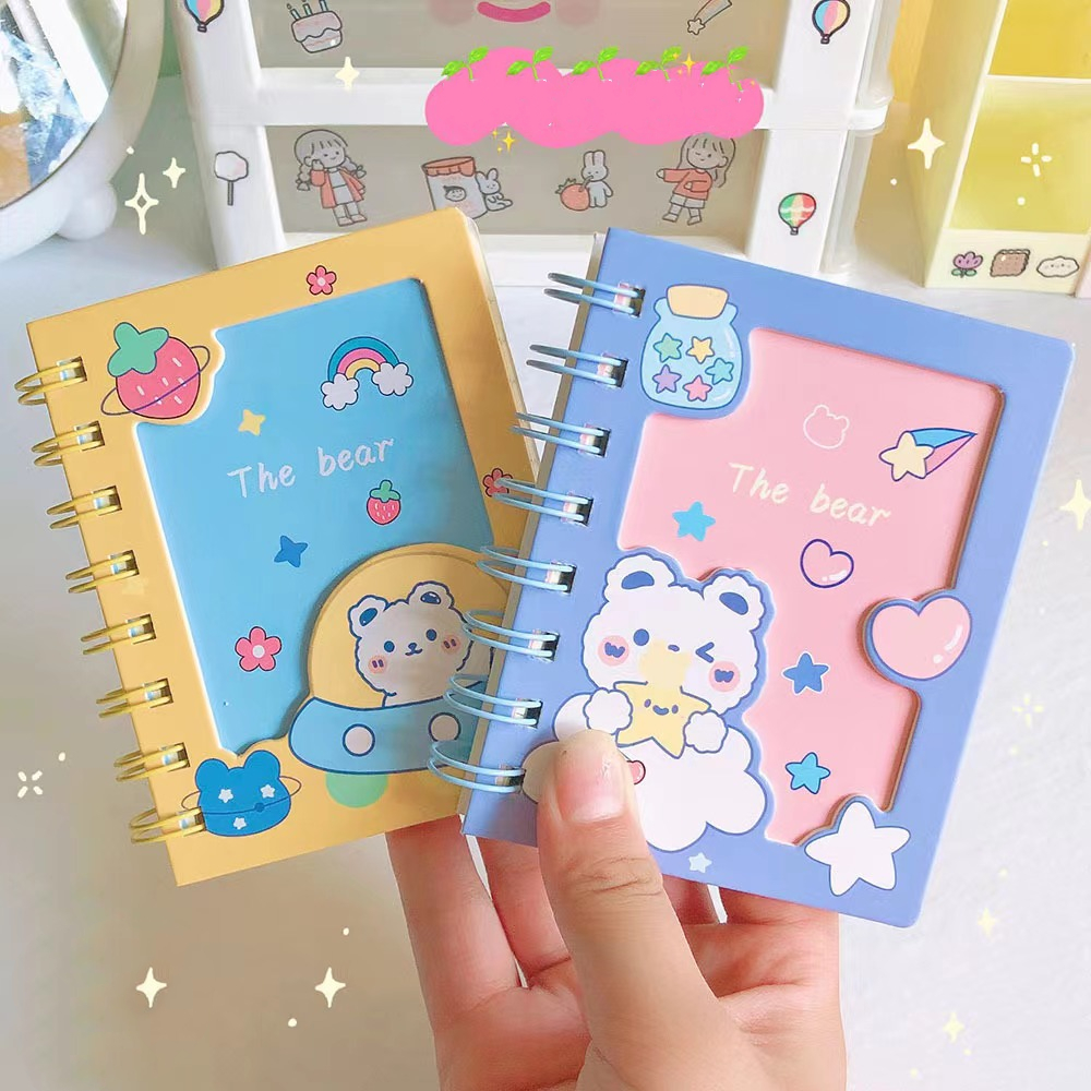 Cute Cartoon Spiral Coil Notebook Notepad Size - Temu