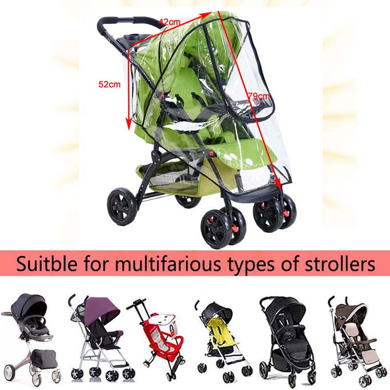 Baby Stroller Rain Cover Travel Breathable Windproof - Temu