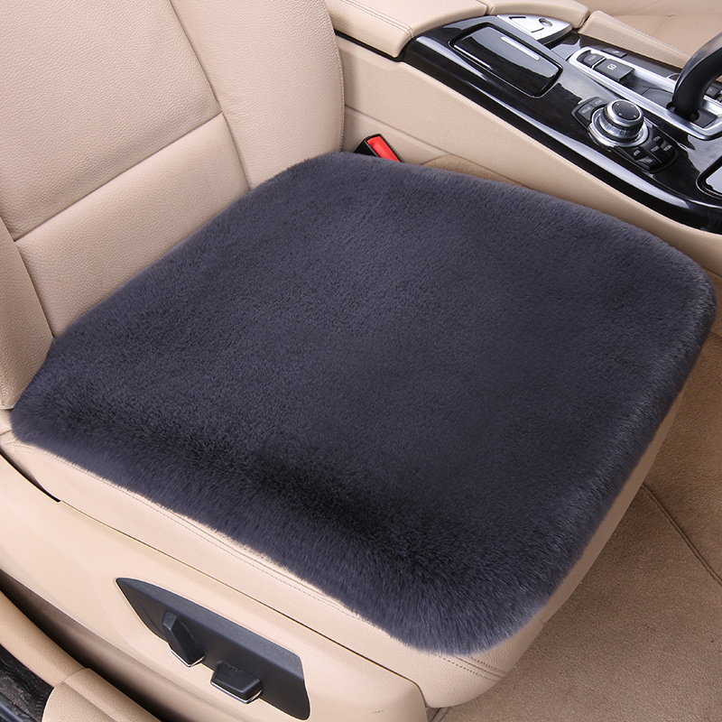 Winter Plush No tie Car Seat Cushion Back Small Three piece - Temu
