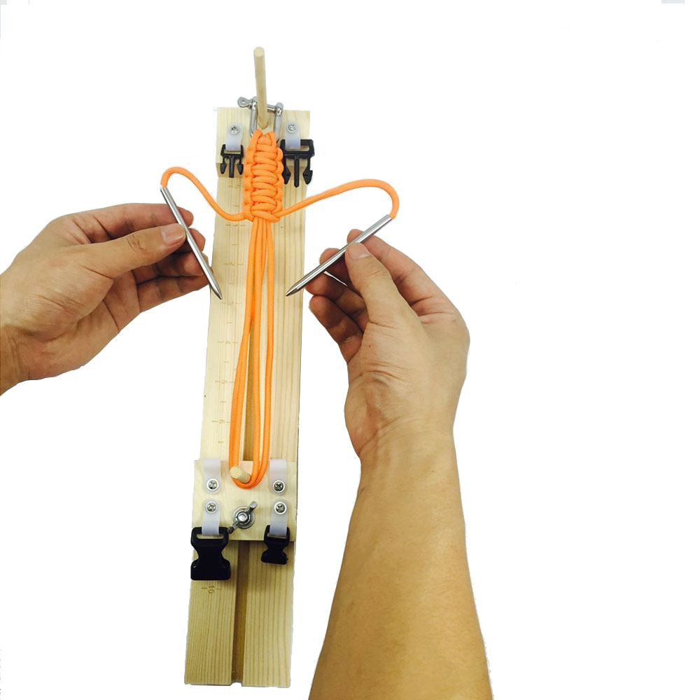Jig Paracord Bracelet Maker Parachute Cord Braiding Weaving Adjustable Length Paracord Jig Bracelet Maker DIY Wooden Frame Jig, Women's, Size