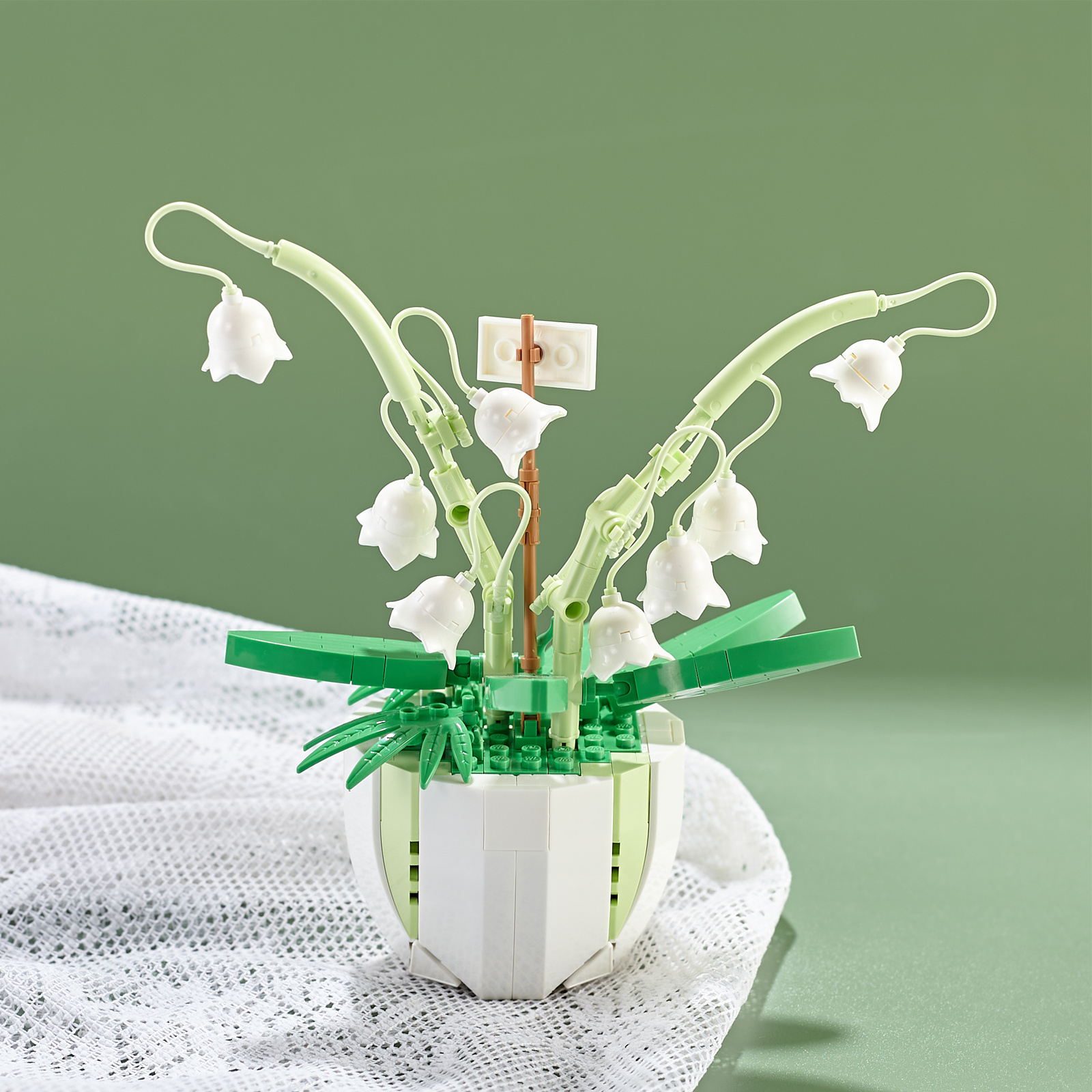 Build * with this Creative Convallaria * Flower Building Block Kit!