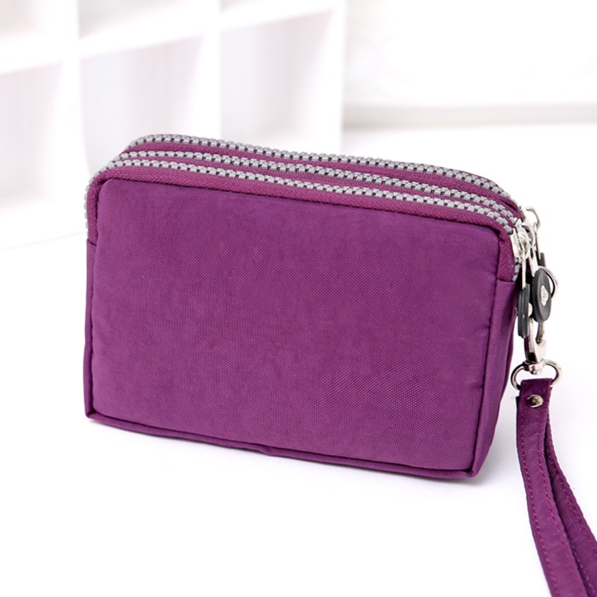 Patent Leather Zipper Wallet Purse Cards Cellphone holder Clutch Bag,  Magenta : : Clothing, Shoes & Accessories