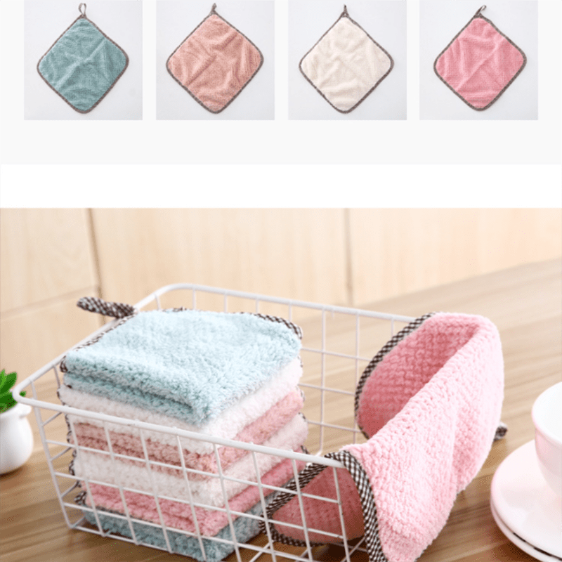 Barista Cloth Reusable Thickened Hand Towels For Kitchen 5 Pcs Kitchen Cloth  Washable Cleaning Cloth Kitchen Dish Cloth For - AliExpress
