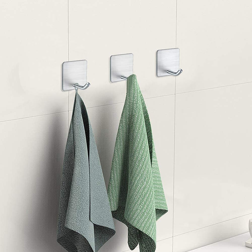 4 Packs Adhesive Wall Hooks Towel Hooks Heavy Duty Stick On Wall Hangers  Shower Hooks For Inside Shower Kitchen Bathrooms Door Utility Hook, Save  Money On Temu