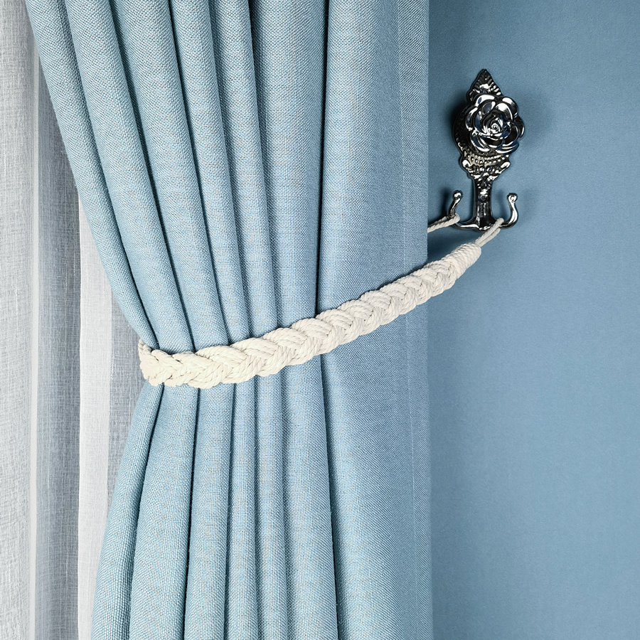 Alzapaños blancos para cortinas, Sujeta cortinas en color blanco – Deco Azul