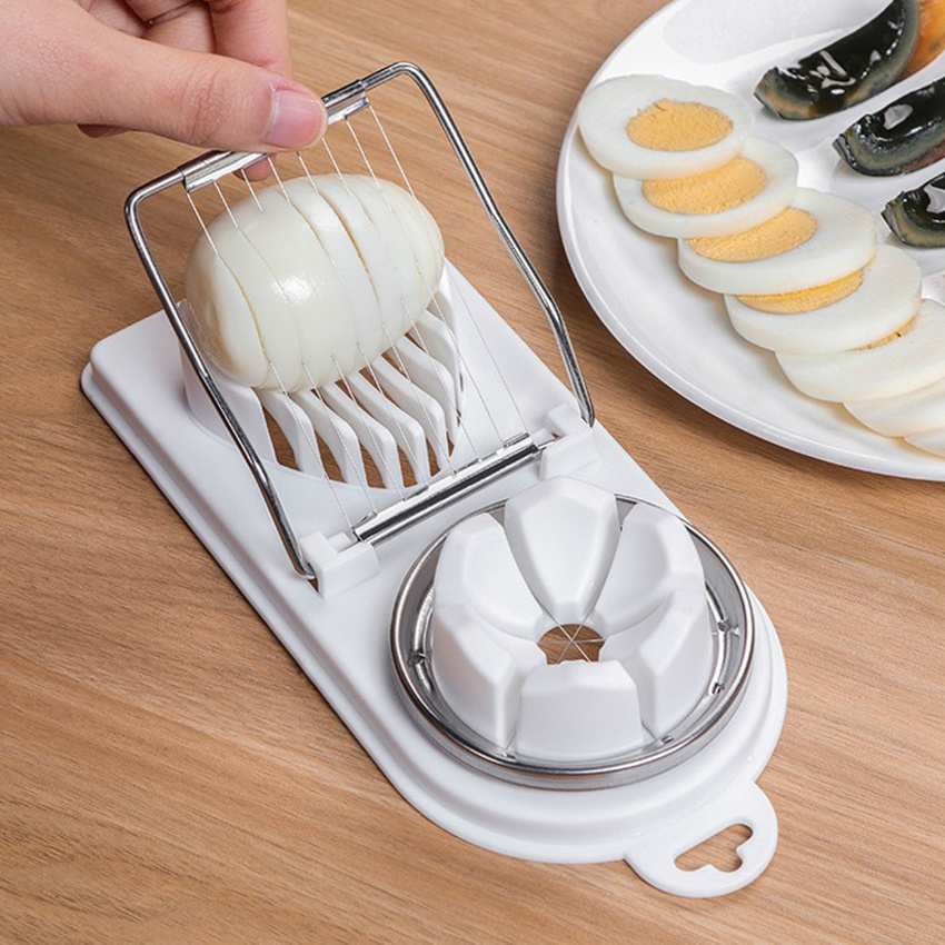 1pc, Multifunctional 2-in-1 Egg Cutter, Random Color