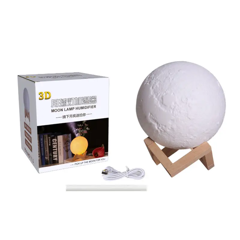1pc 3d moonlight humidifier relaxing bedroom night light with soothing mist for improved sleep and health details 3