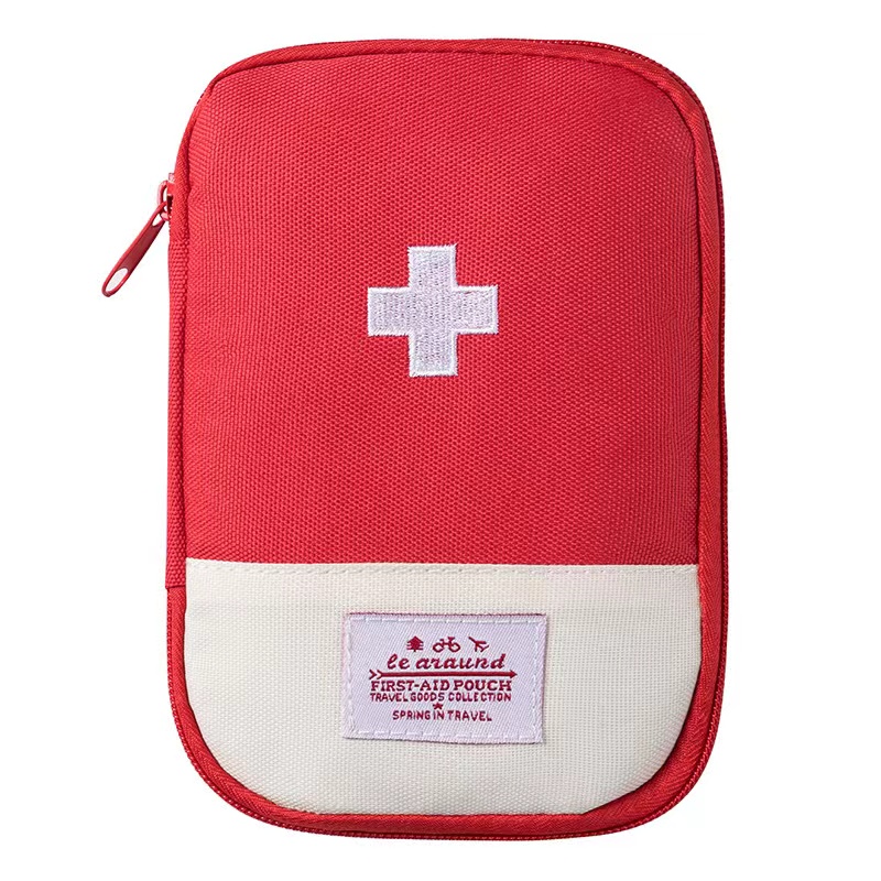 Botiquín de primeros auxilios para el hogar rojo caja para