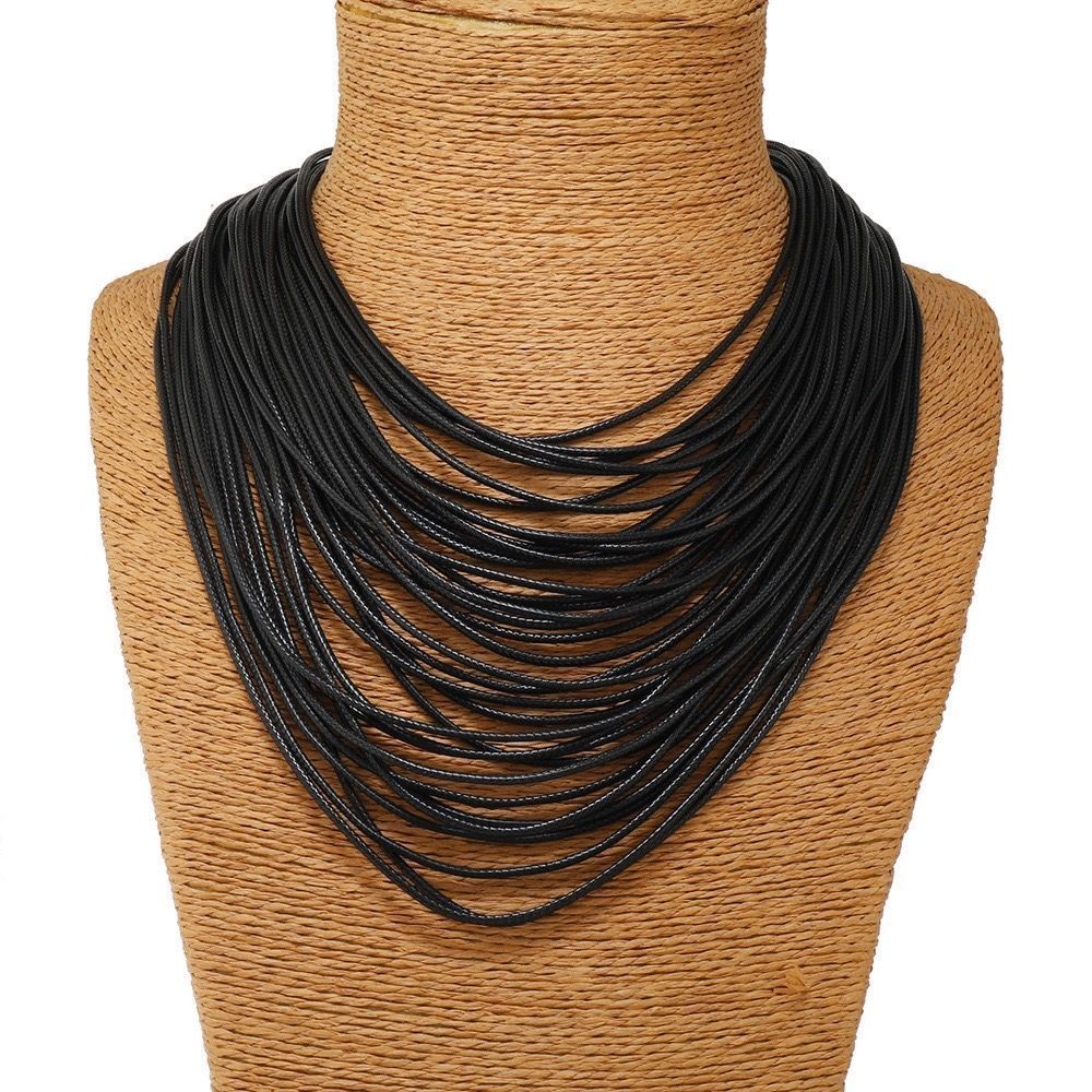 

Multilayer Rope Necklace Vintage Punk Necklace Jewelry