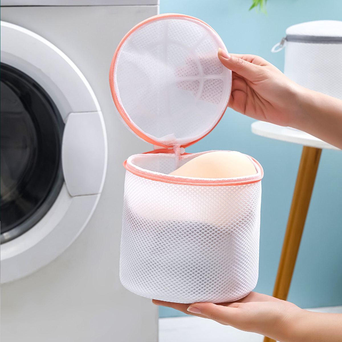 1pc Mesh Laundry Bag Without Frame, Prevent Deformation, Suitable For Bras,  Home Use