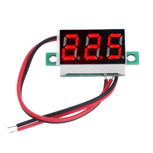 Digital Voltmeter DC 4.5-30V 2 Wires Red LED Display