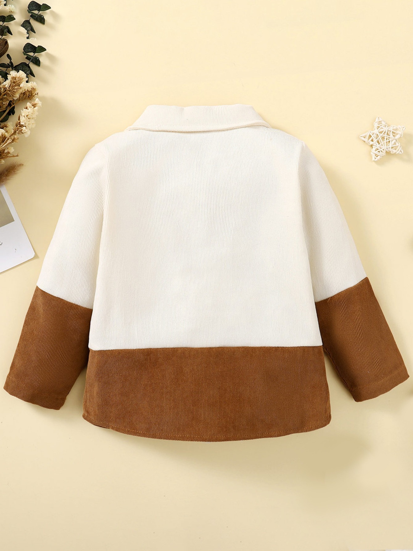 Boys Patchwork Lapel Shirt