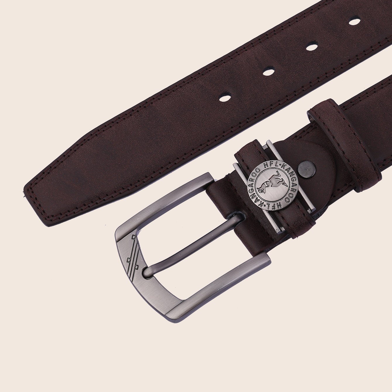 Men's Belt Genuine Leather Width, Thickness . Good With Jeans And Trousers,  Length Adjustable,engraved 304 Stainless Steel Buckle,strong And Durable -  Temu