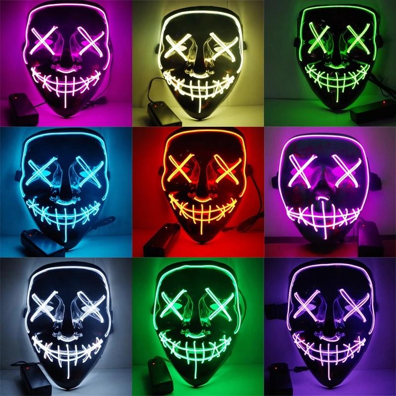 Halloween Mask With Led Lights - Clothing, Shoes & Jewelry - Temu