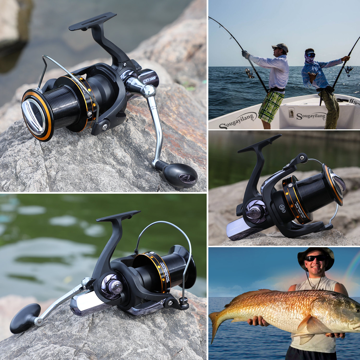 Sougayilang Sea Fishing Reels 6000 11000 Size - Temu