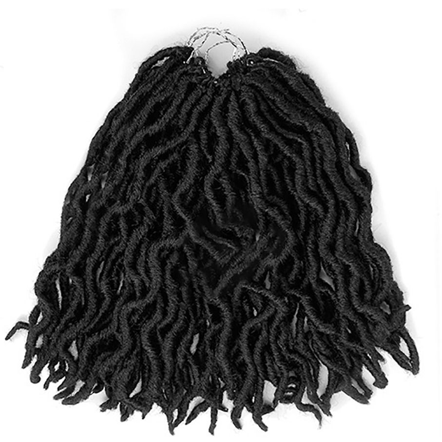 18 Dreadlocks Crochet Hair For African Women With Dreadlocks 12 Braids  Black Crochet Hair | High-quality & Affordable | Temu