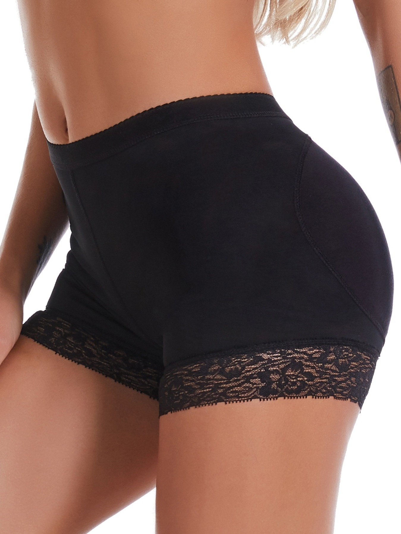 HUPOM Seamless Tummy Control Underwear For Women Girls Underwear High Waist  Activewear Loop Drop Waist Black X5XL