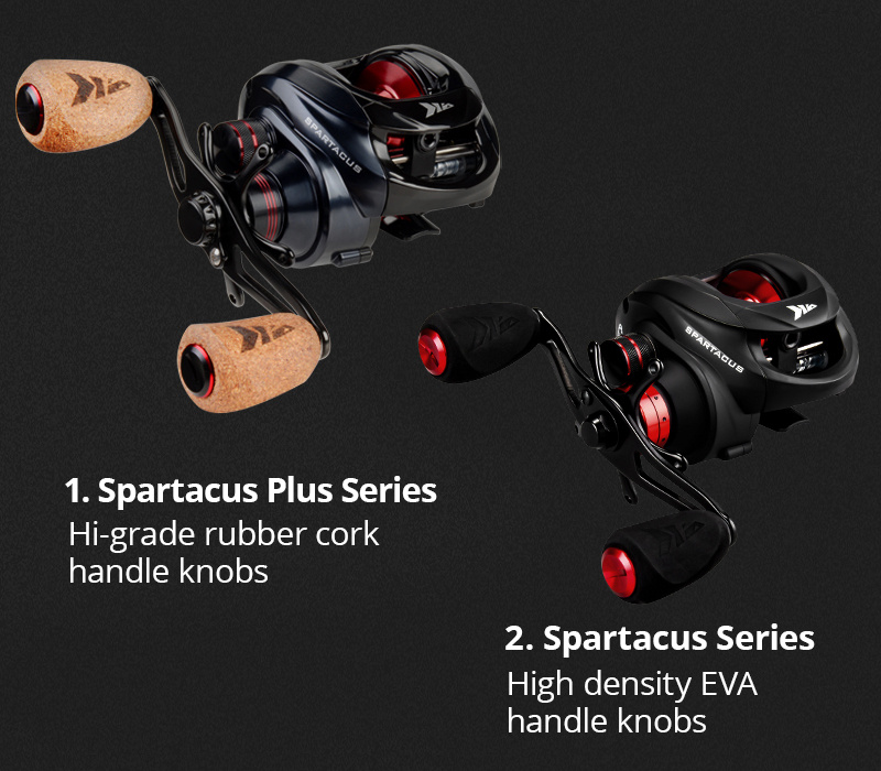 Kastking spartacus plus , 8kg drag, baitcasting, mesin pancing