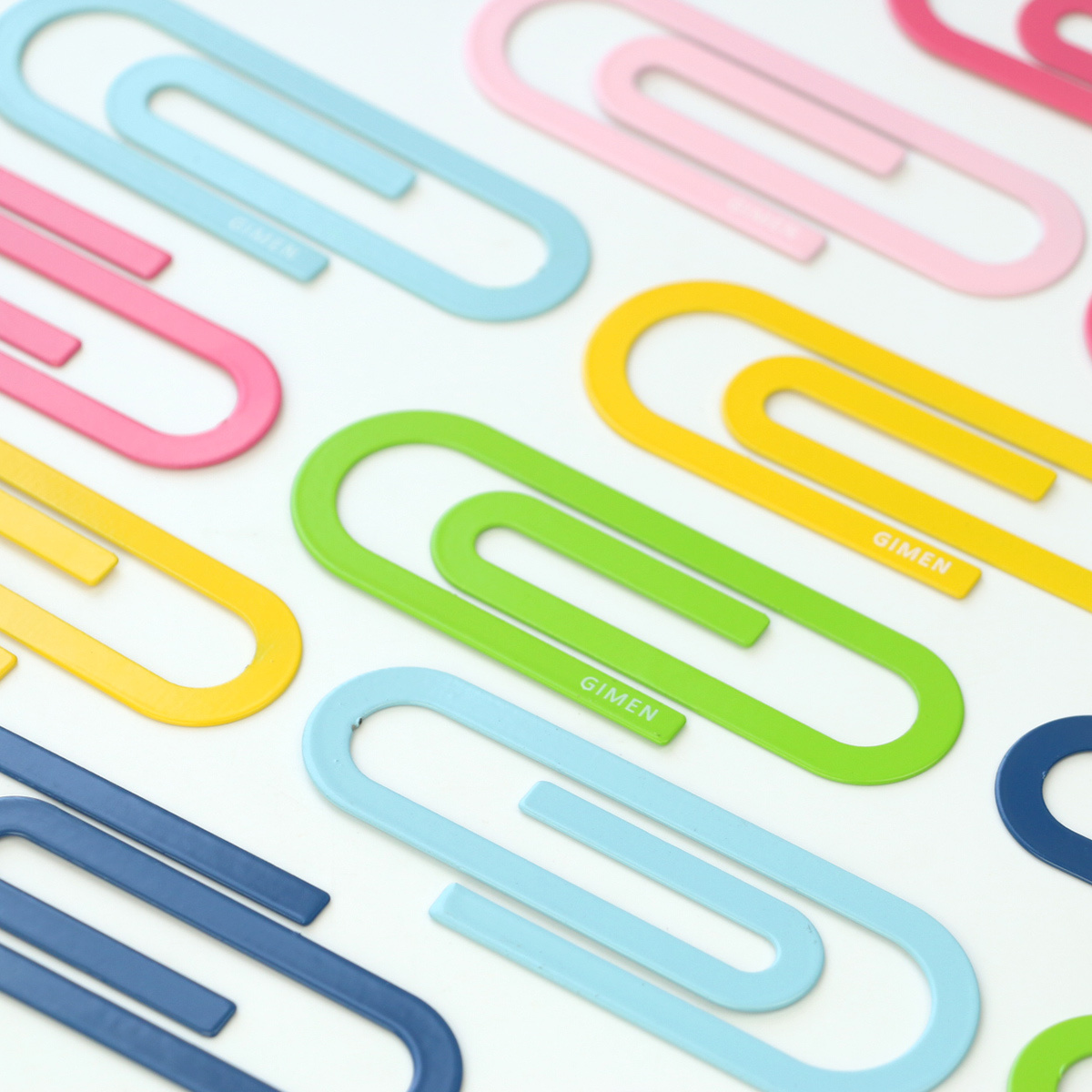 60pcs/box Colored Plastic Paper Clips Decorative paperclip