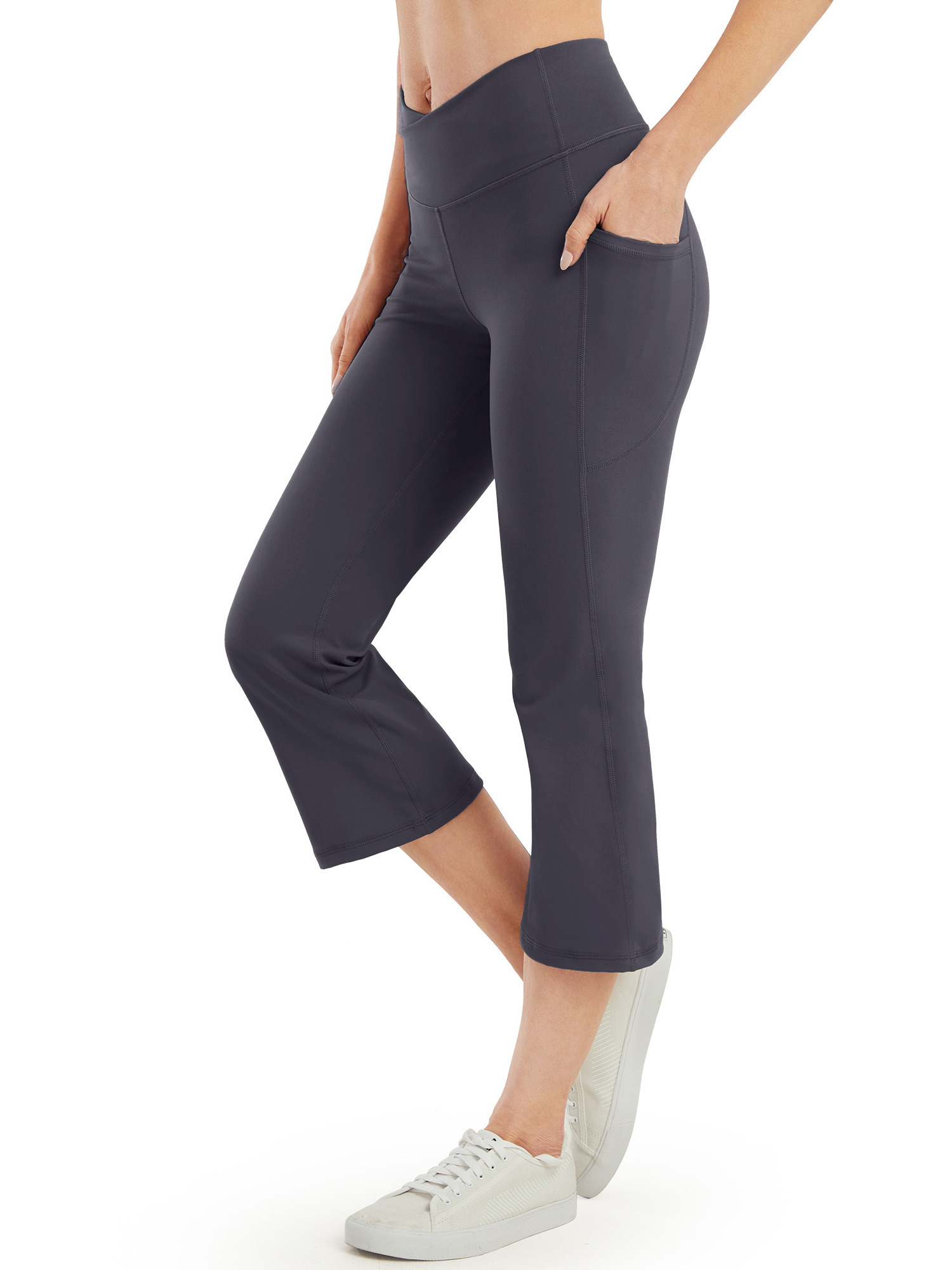 High Waisted Yoga Pants for Women with Pockets Capri Leggings for Women  Stretchy Workout Leggings for Women Yoga Capris 