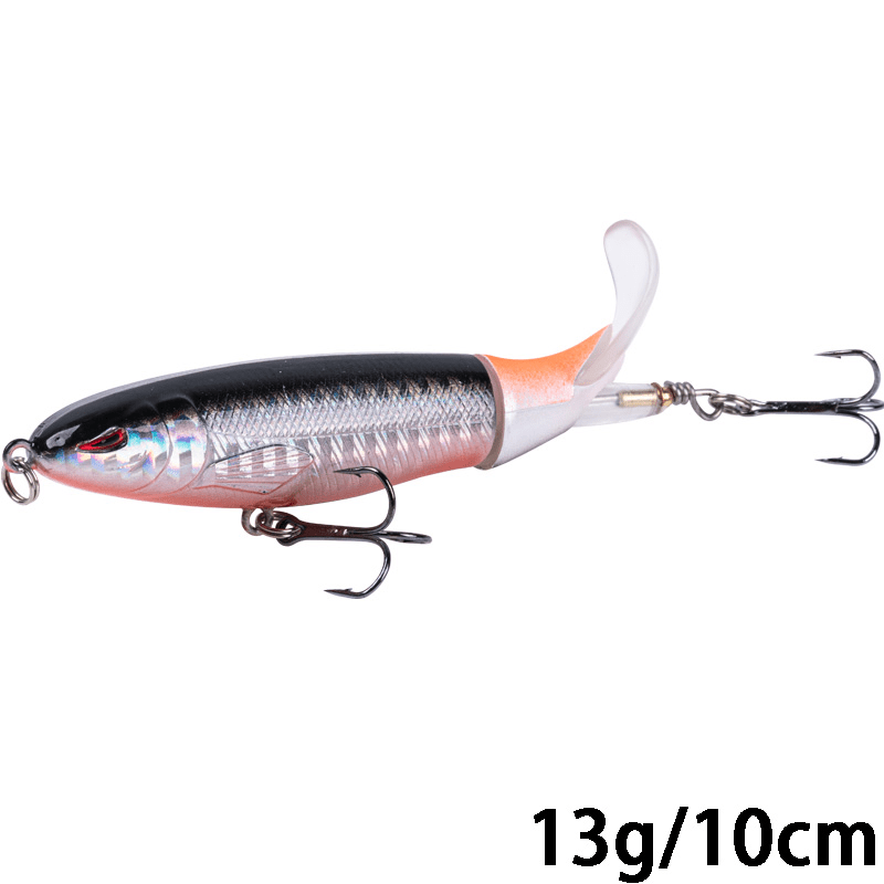 1pc Spin Tail Fishing Lure Floating Rotating Tail Crankbait