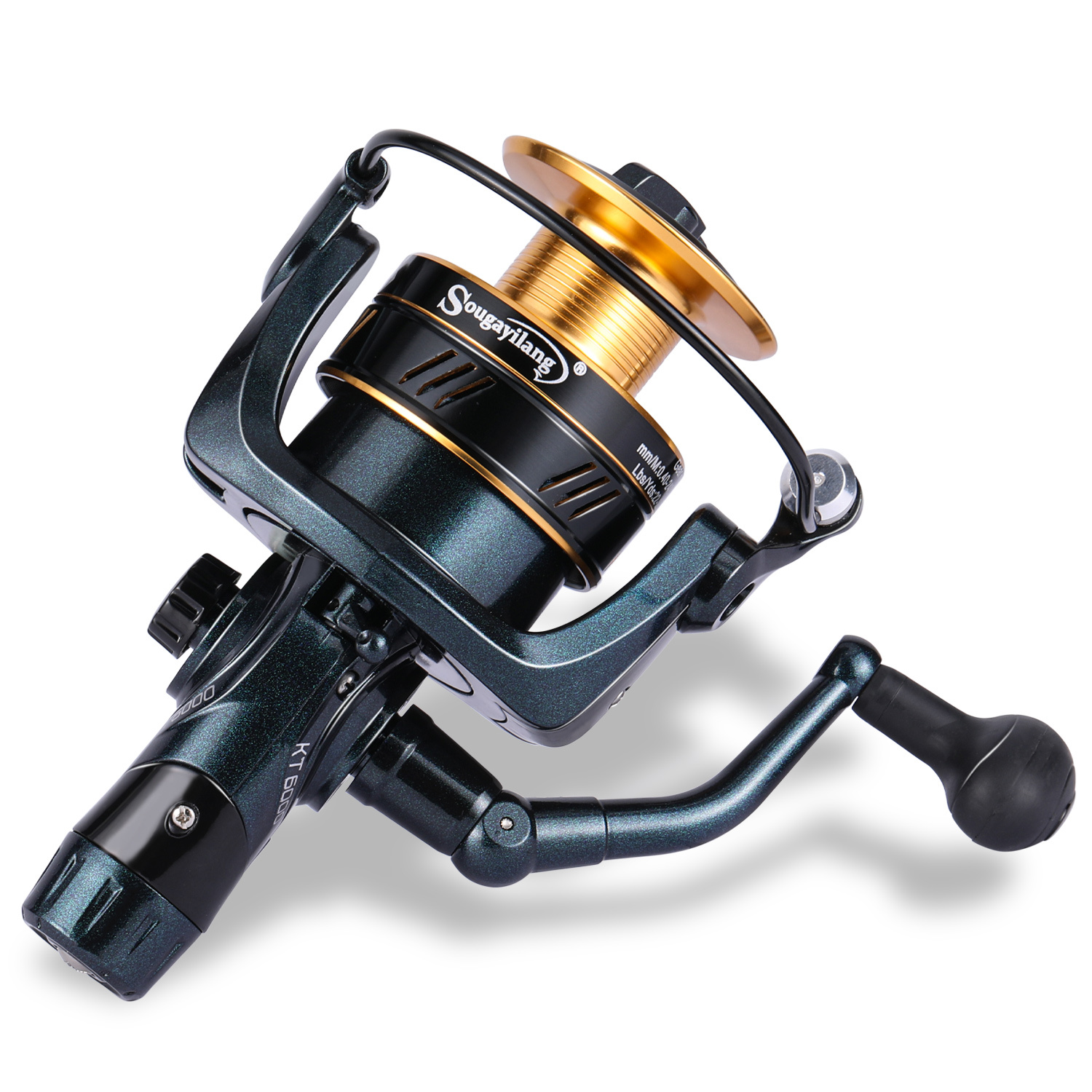 Fishing Reel Spinner Spinning Reel -Fresh and Saltwater Fishing Reel -7+1  Stainless Steel Ball Bearings -Up to 22 Lbs Carbon Fiber Drag - Oversized