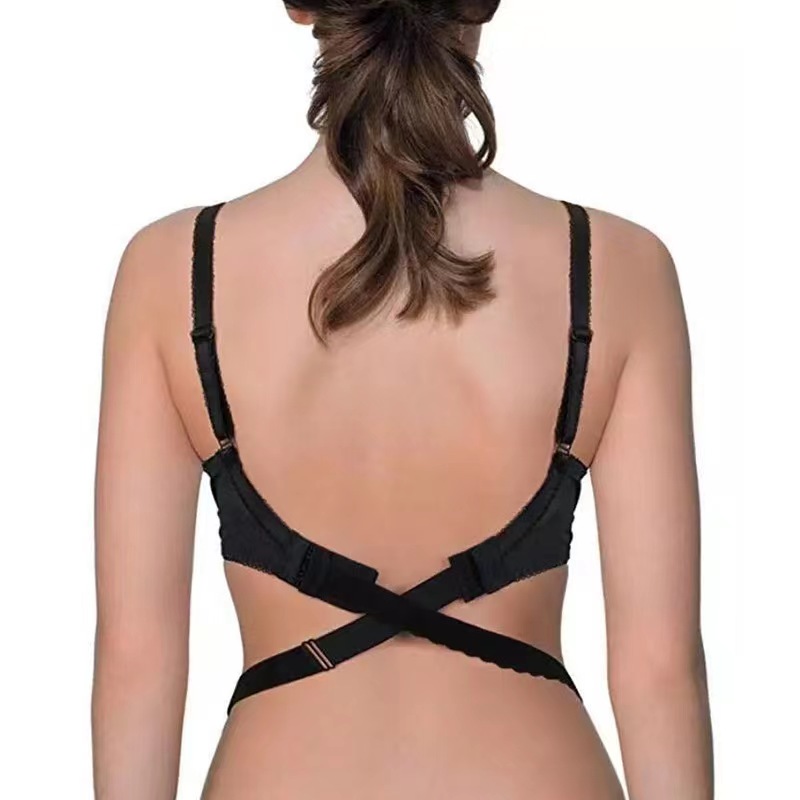 Women's Deep V Neck Backless 2 Button Cross Strap Extension - Temu