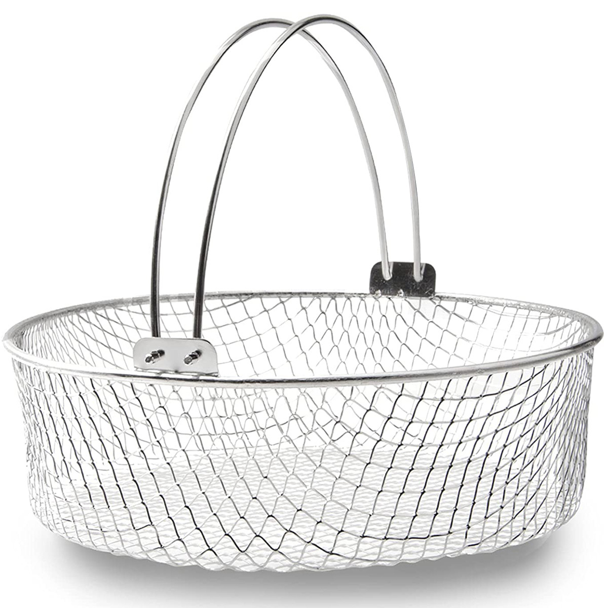 Air Fryer Basket, Steamer Basket, 304 Stainless Steel Mesh Basket for Air  Fryer, Air Fryer Accessory 8 inch Basket with Handle: Home & Kitchen 