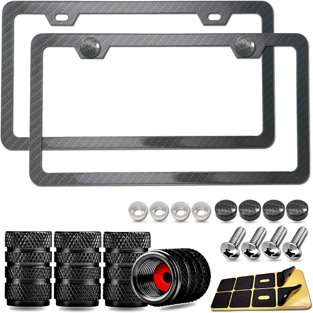 

Upgrade Your Car With These Stylish Carbon Fiber Pattern License Plate Frames!