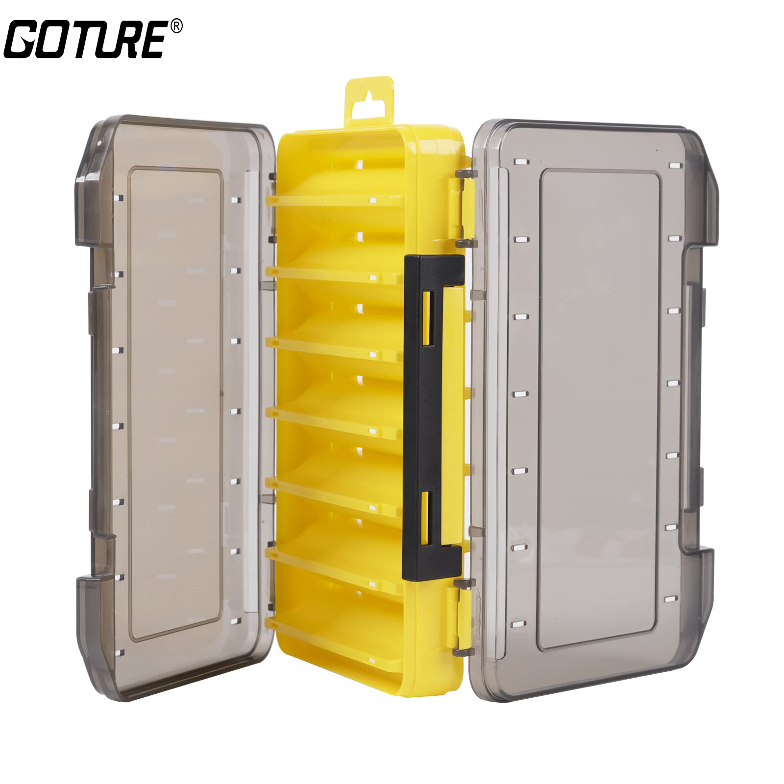14 Compartments Fishing Tackle Box Goture Double Sided - Temu Canada
