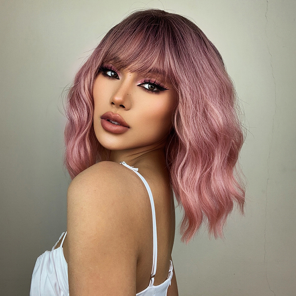 Short on sale wigs pink