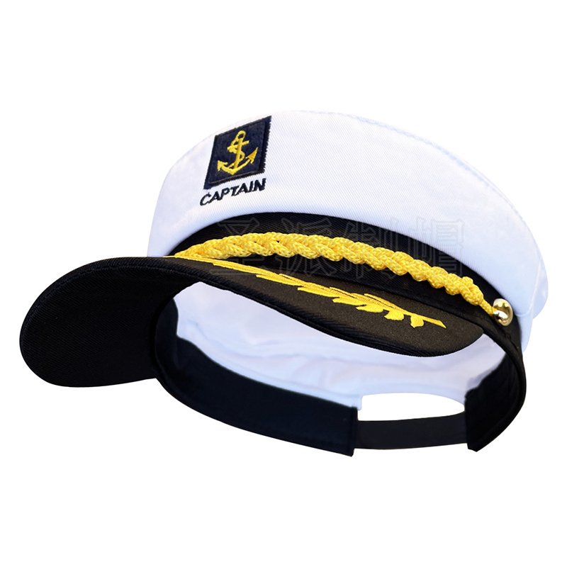 White Captain's Hat Adult Yacht Military Hats Boat Skipper - Temu