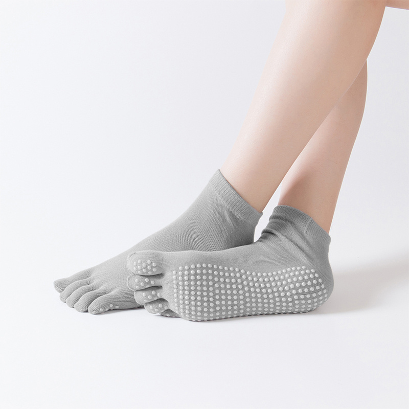 1 Pair Toe Split Grip Socks Non Slip Ankle Socks For Yoga - Temu