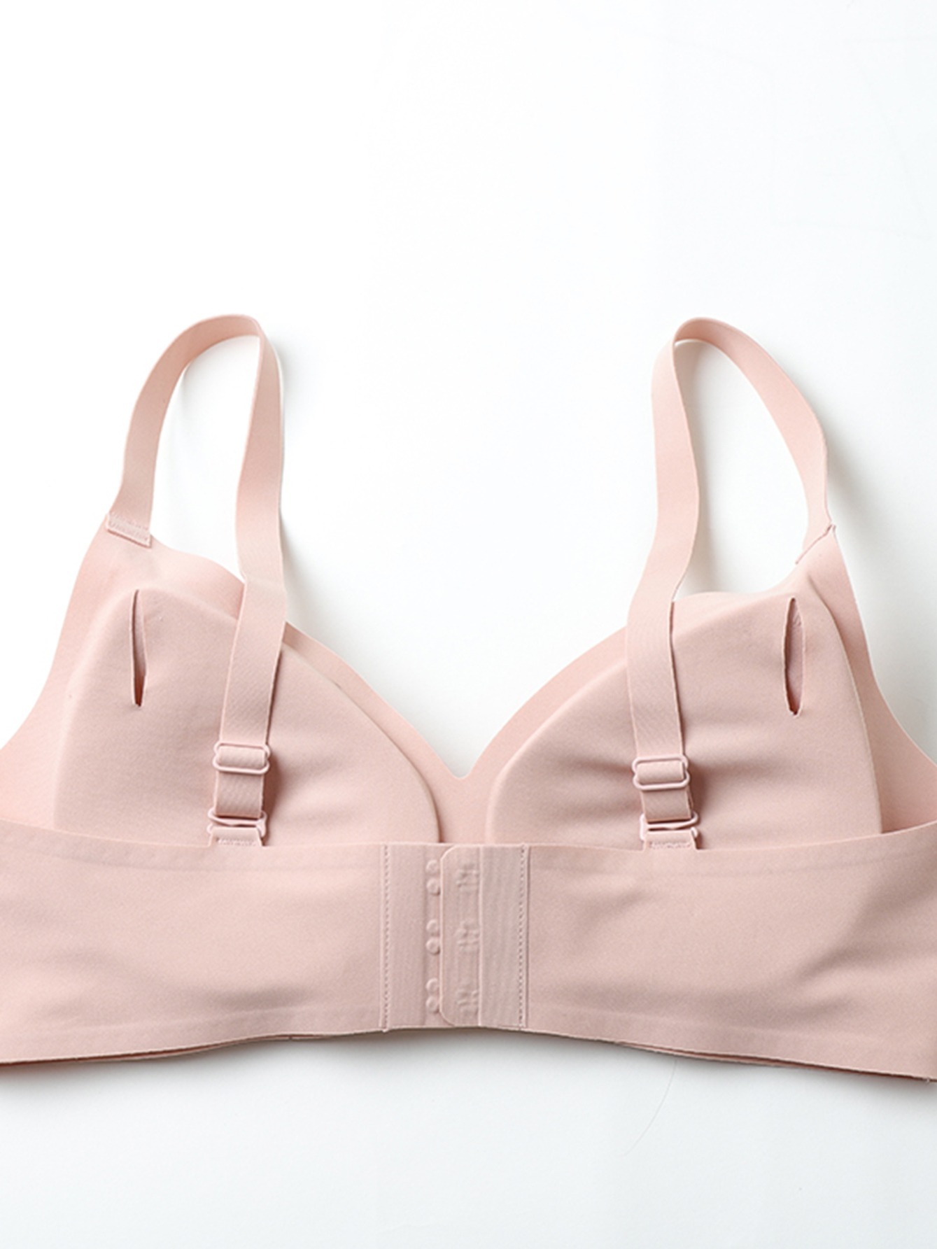 XINHUADSH Women Bra Hollow Out Removable Pads Solid Color Seamless