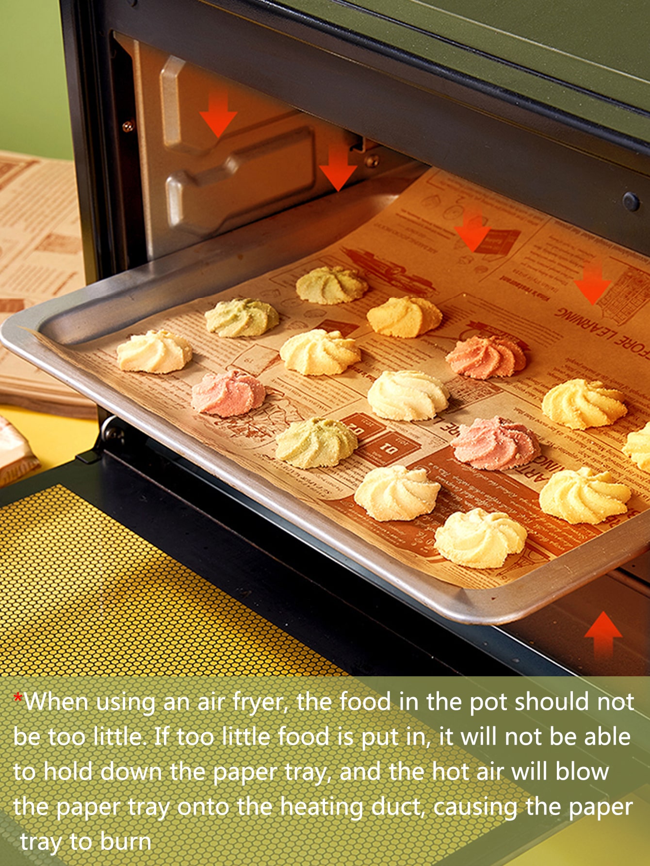 100 Sheets Air Fryer Disposable Paper Liners, Air Fryer Oilproof