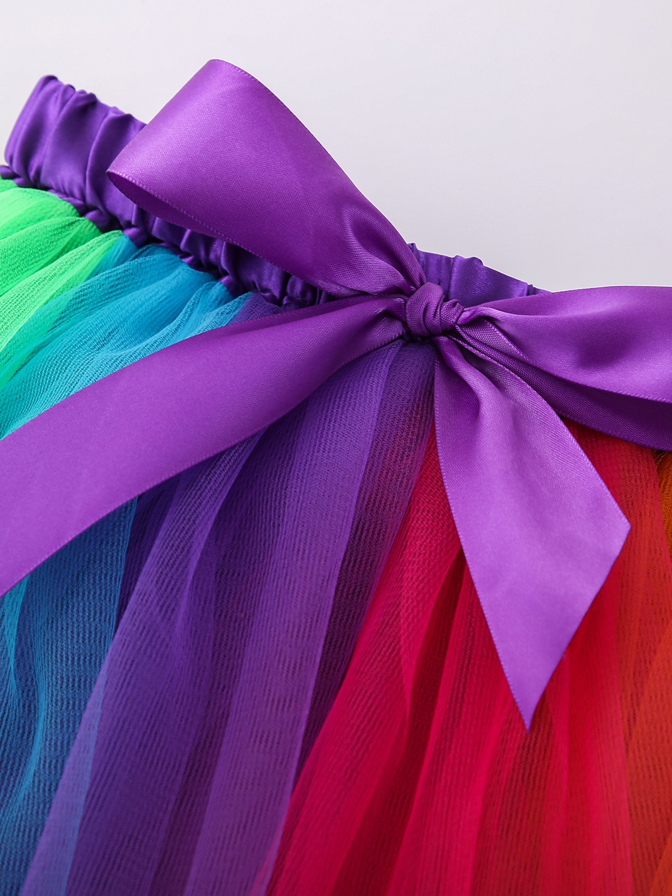 Faldas De Tul De Bloques De Color De Arco Iris Para Cumpleaños Disfraz  Festivo Para Niñas