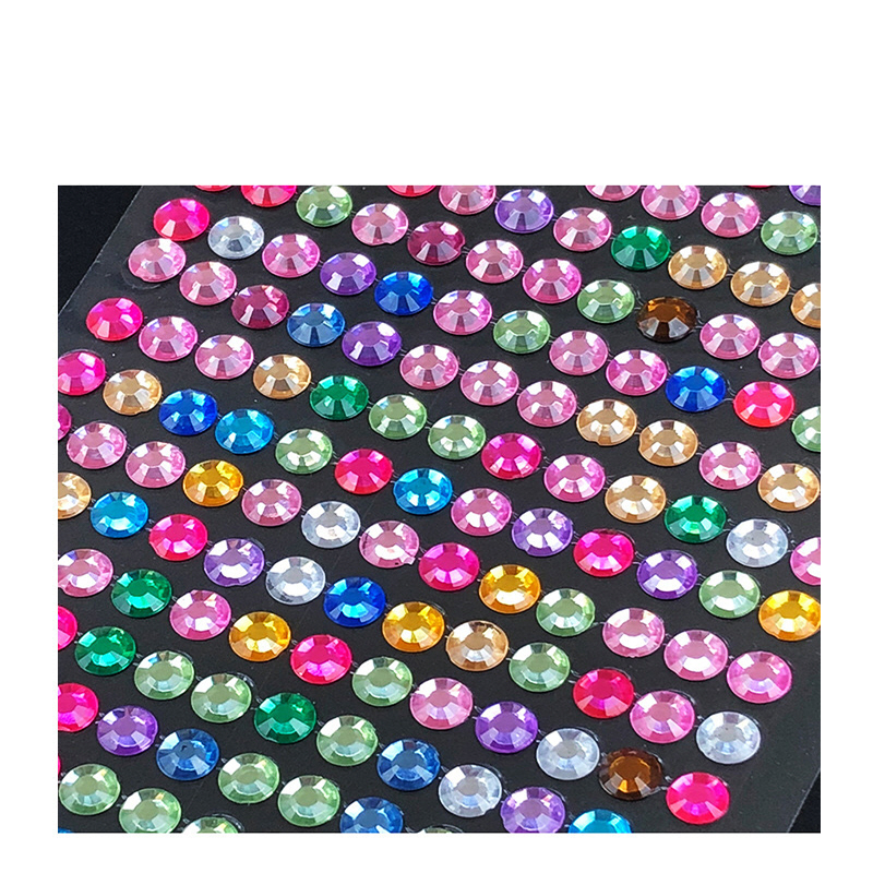 EORTA 3000 Pcs/4 Sheets 3 MM Self Adhesive Rhinestone Stickers Glitter  Crystal Artificial Gem Stickers Sheets Bling Craft Jewels Charm for  Phone/Car