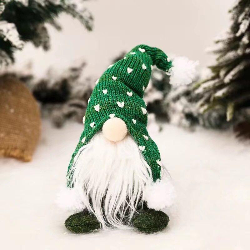Christmas gift gnome decor, Merry christmas Green gnome ,Christmas