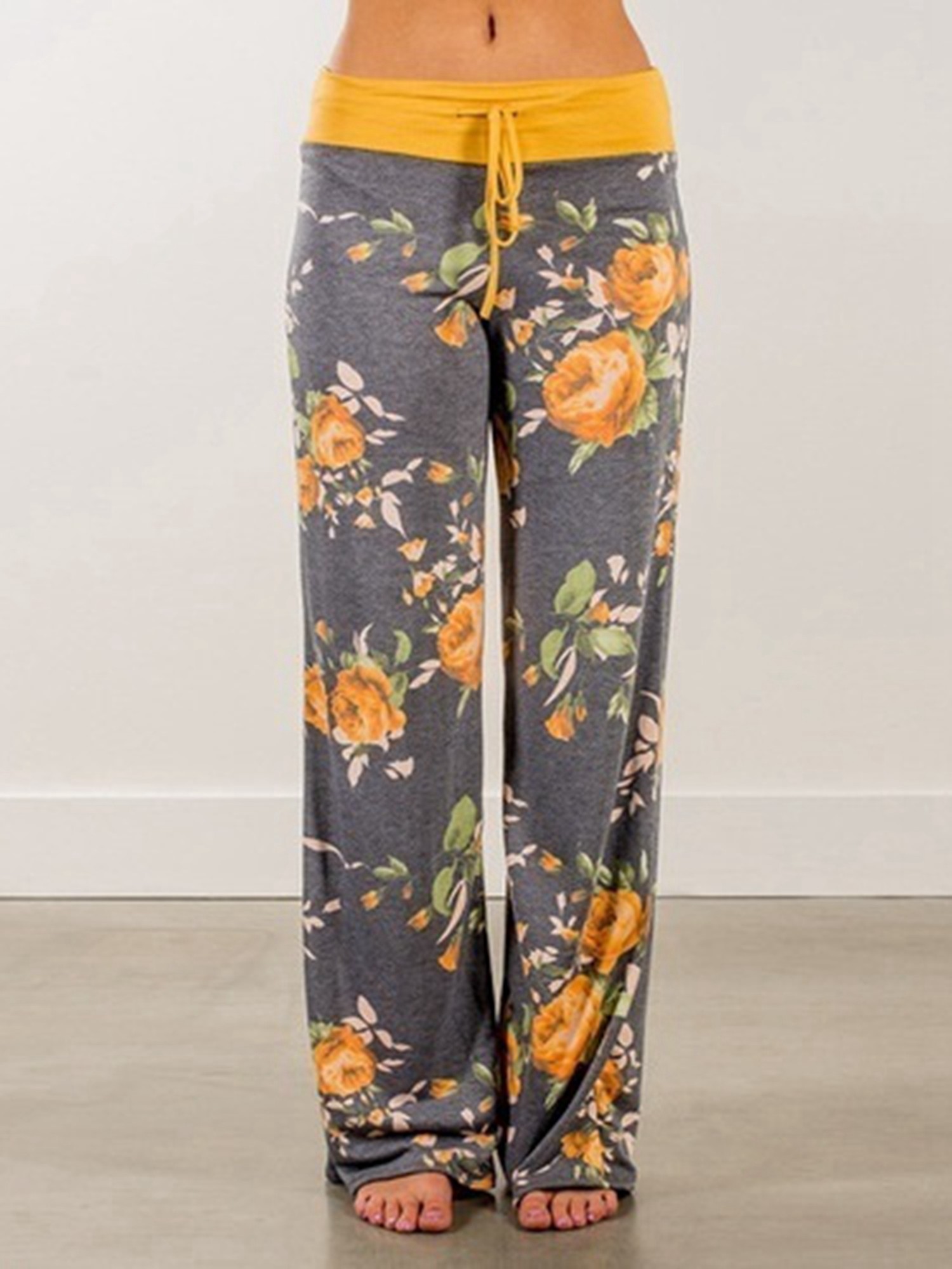 Dahlia Flowers Seamless Women's Pajama Lounge Pants Casual Drawstring  Stretch Sleepwear Wide Leg(XS) at  Women's Clothing store