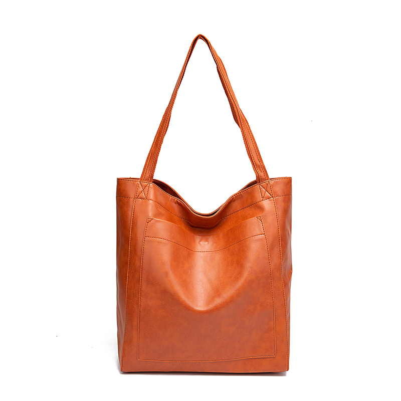 Handbags Tote Bag Soft Leather Retro Design Large Capacity - Temu