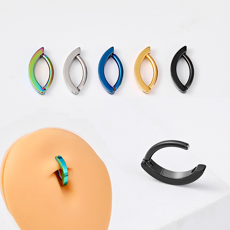 Stainless Steel Belly Button Ring, Comfortable Design