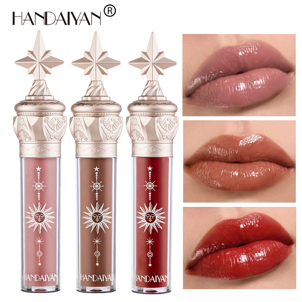 

1 Pc Lip Gloss Moisturizing Lip Glaze Liquid Lipstick Non-stick Cup Glossy Mirror